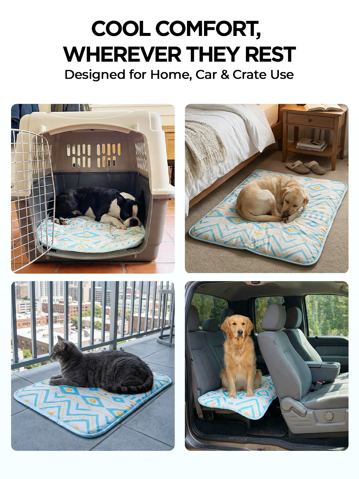 Furrybaby Stylish Breathable Pet Cooling Mat