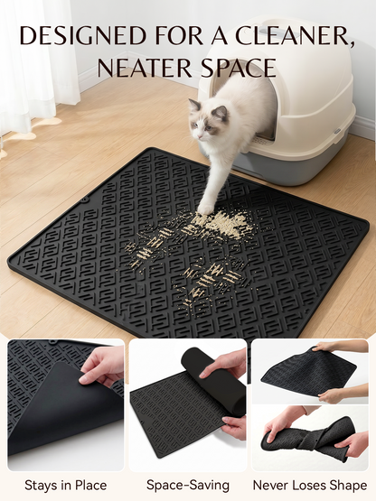 Furrybaby Geometric Maze Silicone Cat Litter Mat