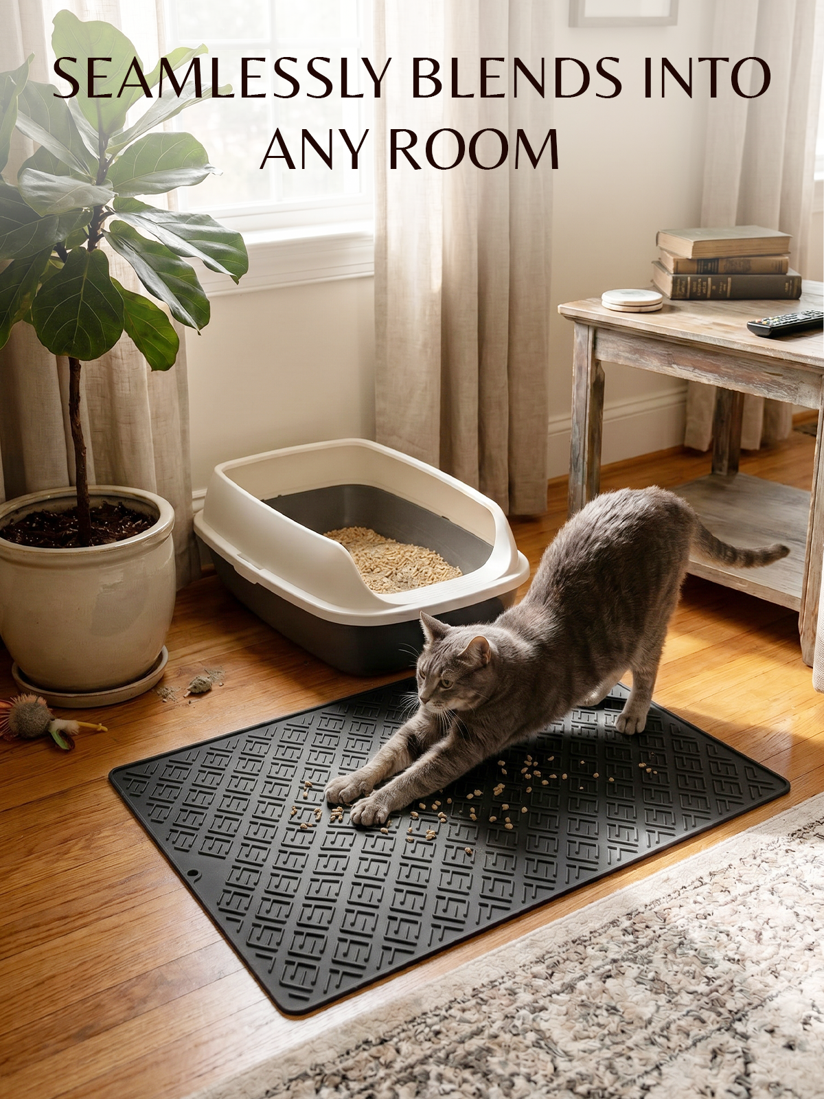 Furrybaby Geometric Maze Silicone Cat Litter Mat