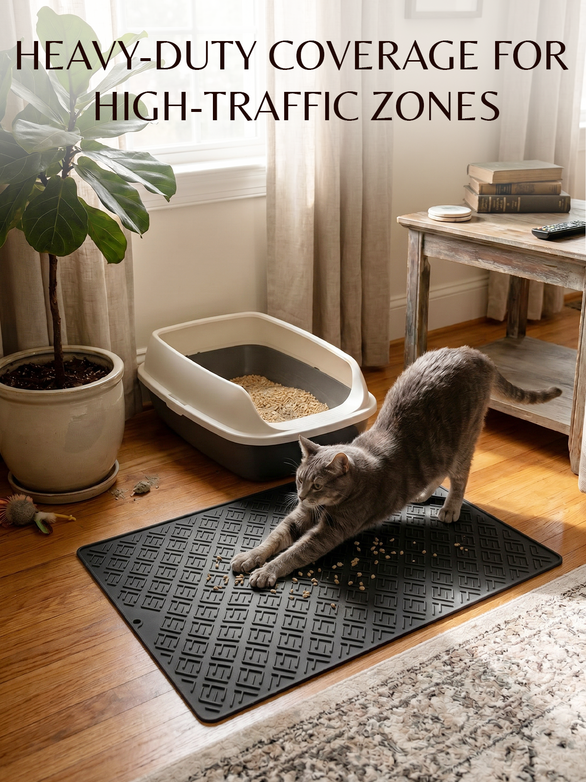 Furrybaby Geometric Maze Silicone Cat Litter Mat