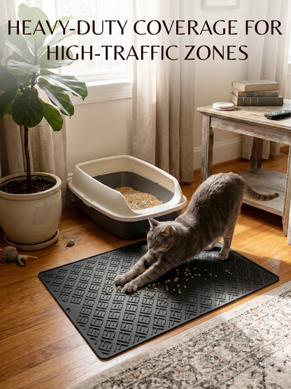 Furrybaby Geometric Maze Silicone Cat Litter Mat