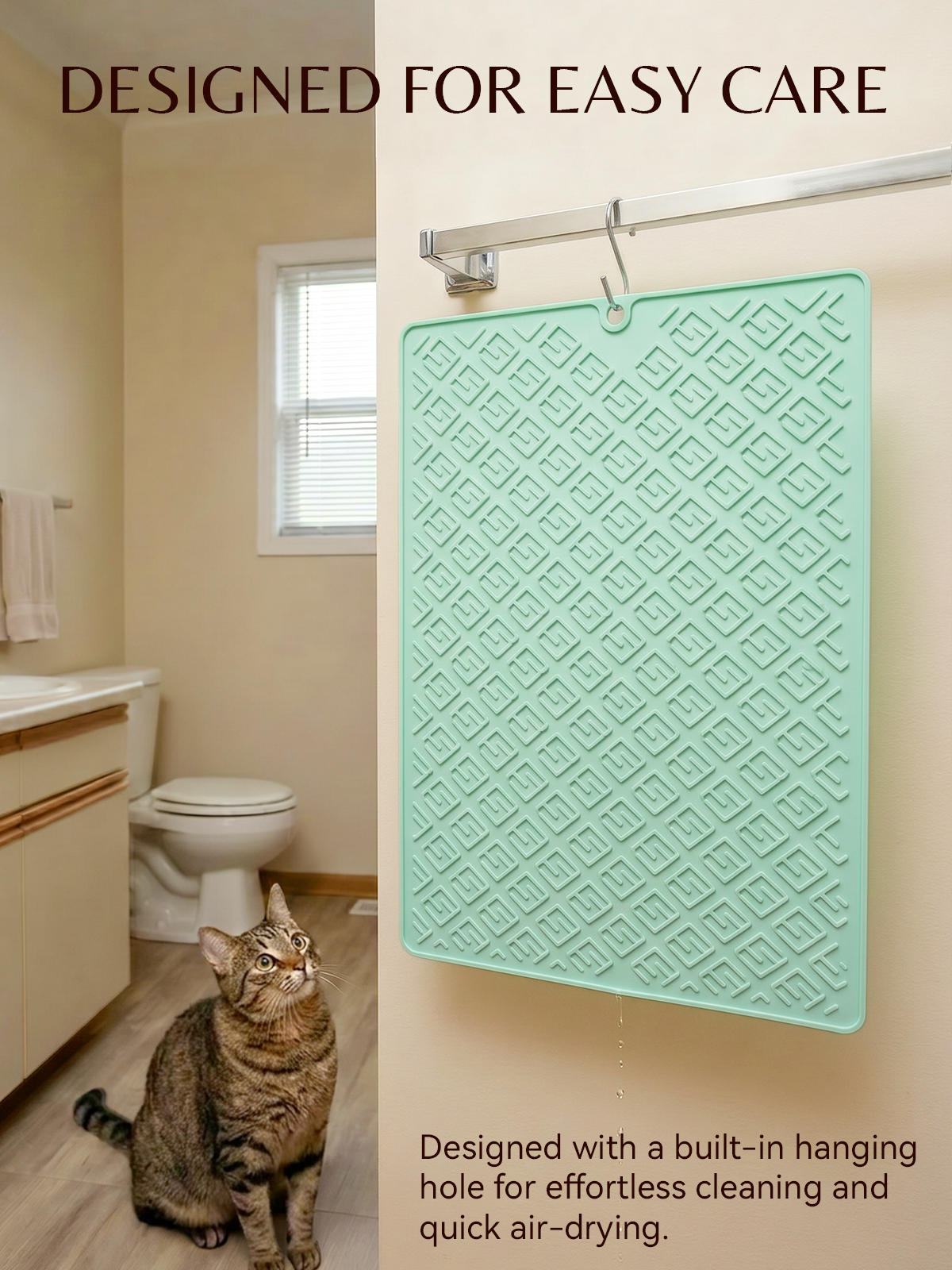 Furrybaby Geometric Maze Silicone Cat Litter Mat