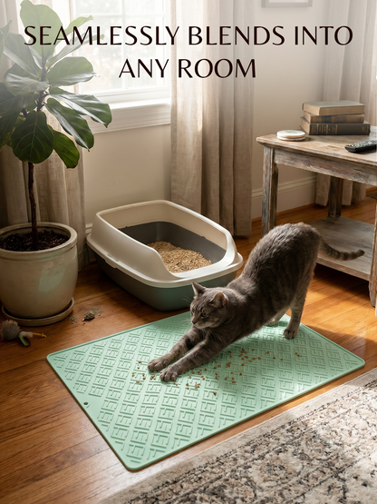 Furrybaby Geometric Maze Silicone Cat Litter Mat