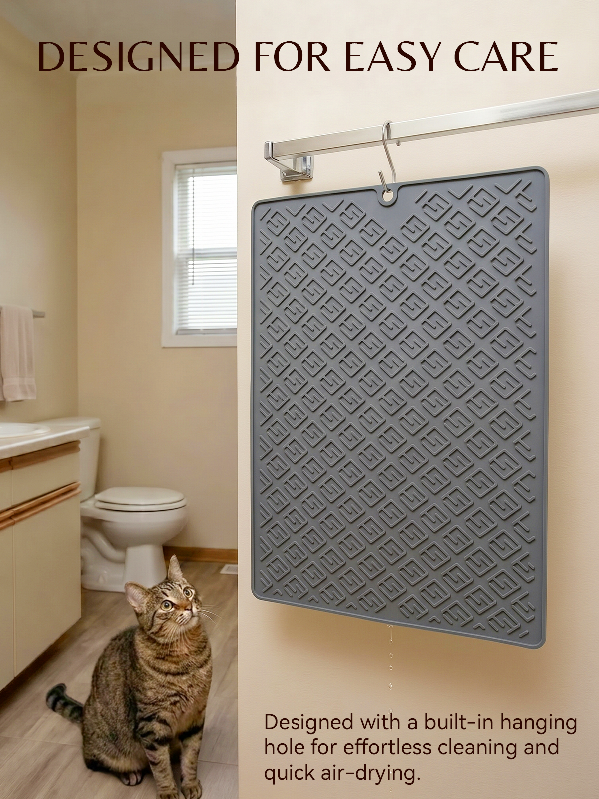 Furrybaby Geometric Maze Silicone Cat Litter Mat