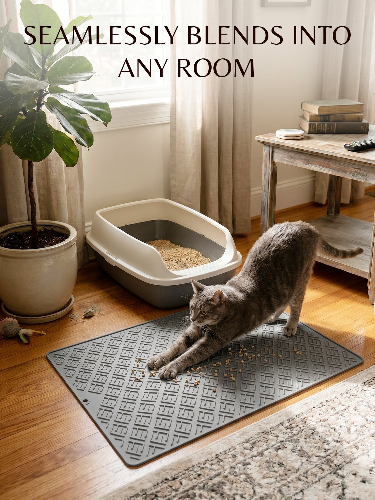 Furrybaby Geometric Maze Silicone Cat Litter Mat