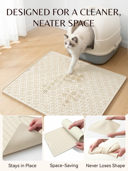 Furrybaby Geometric Maze Silicone Cat Litter Mat