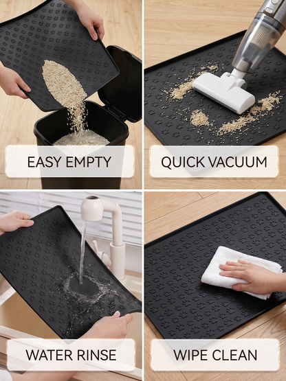 Furrybaby Silicone Paw Print Cat Litter Mat