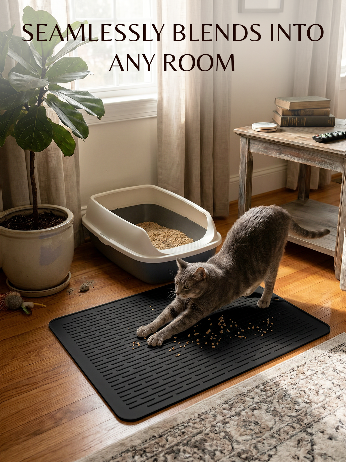 Furrybaby Minimalist Lined Silicone Cat Litter Mat