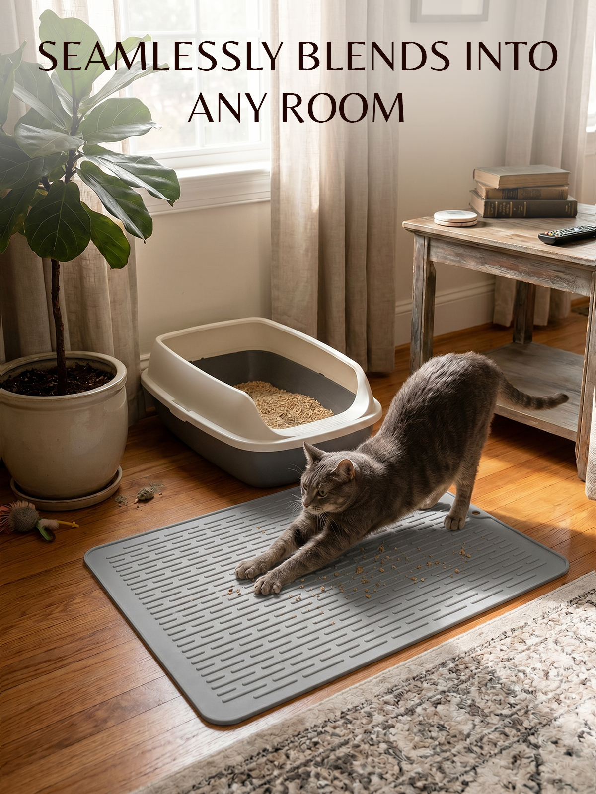 Furrybaby Minimalist Lined Silicone Cat Litter Mat