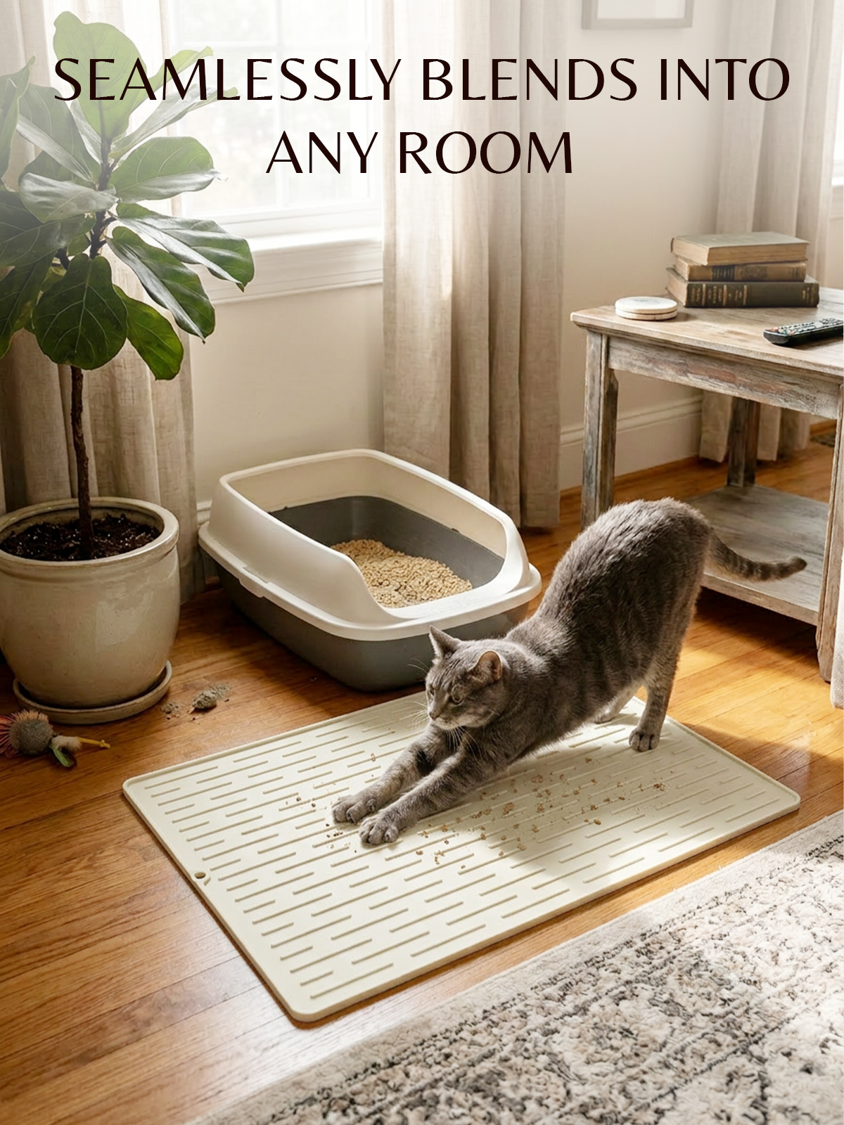 Furrybaby Minimalist Lined Silicone Cat Litter Mat