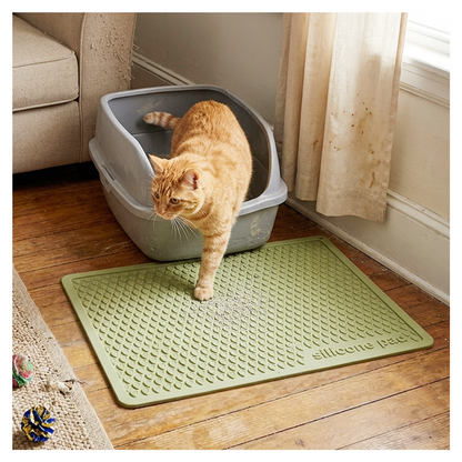Furrybaby Silicone Teardrop Cat Litter Mat