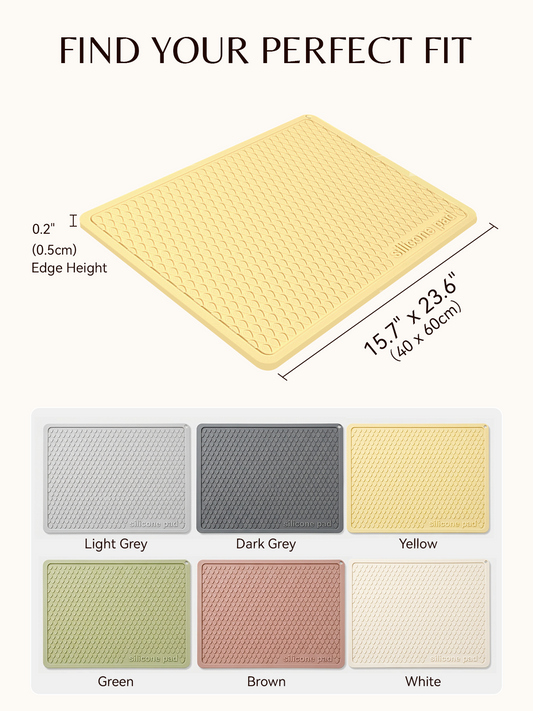 Furrybaby Silicone Teardrop Cat Litter Mat