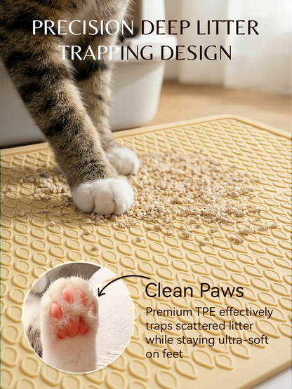 Furrybaby Silicone Teardrop Cat Litter Mat