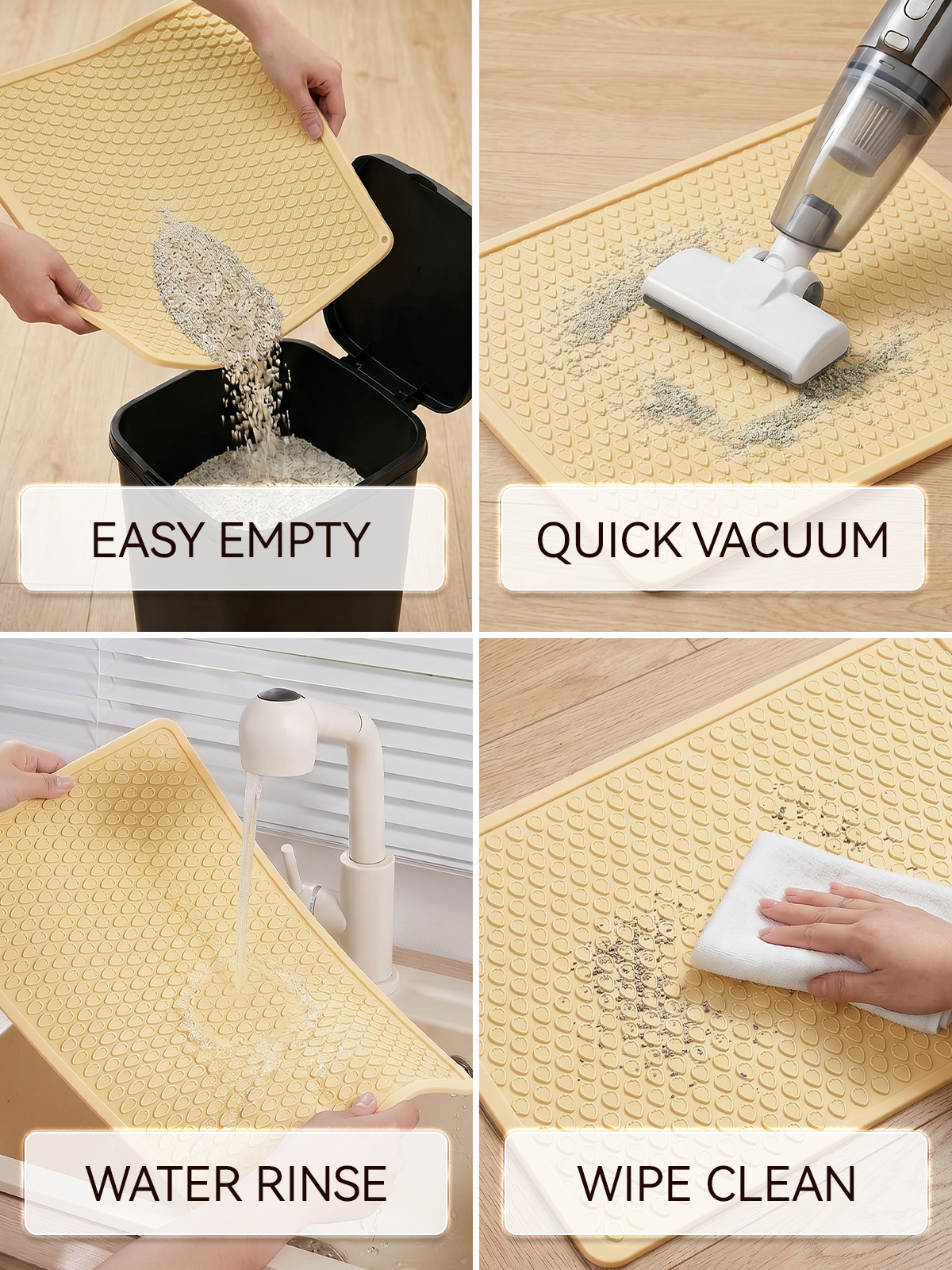 Furrybaby Silicone Teardrop Cat Litter Mat
