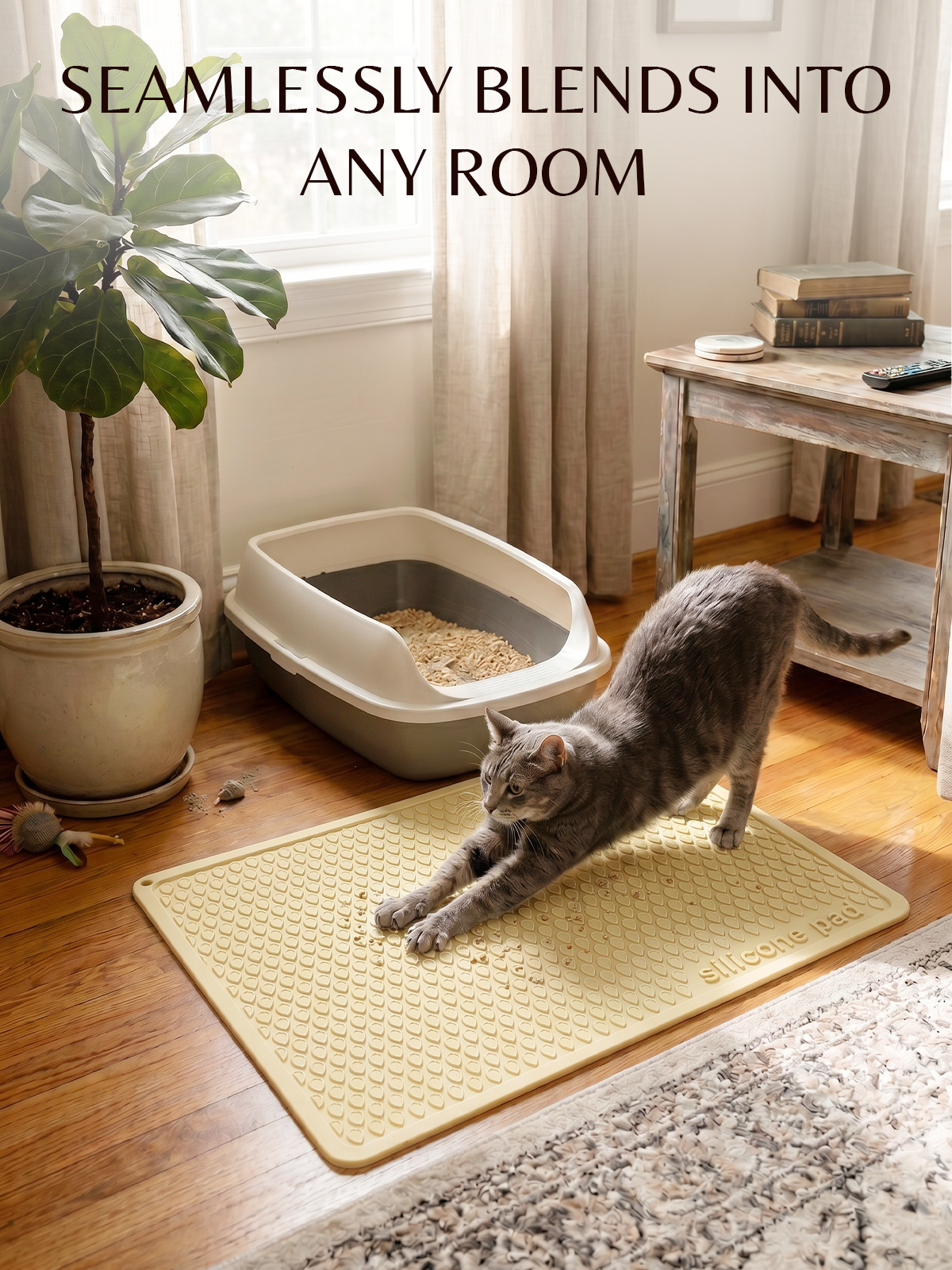 Furrybaby Silicone Teardrop Cat Litter Mat