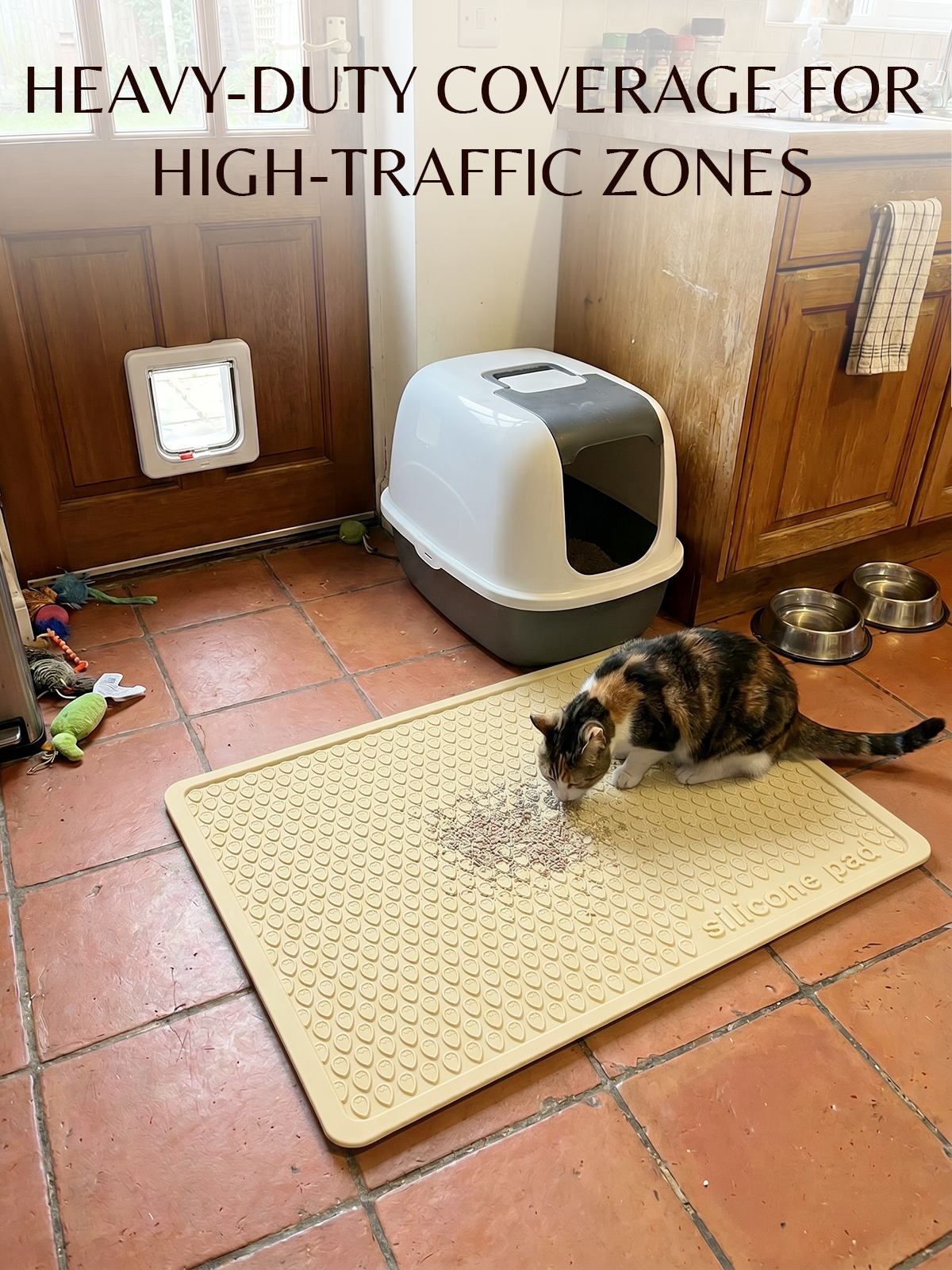 Furrybaby Silicone Teardrop Cat Litter Mat