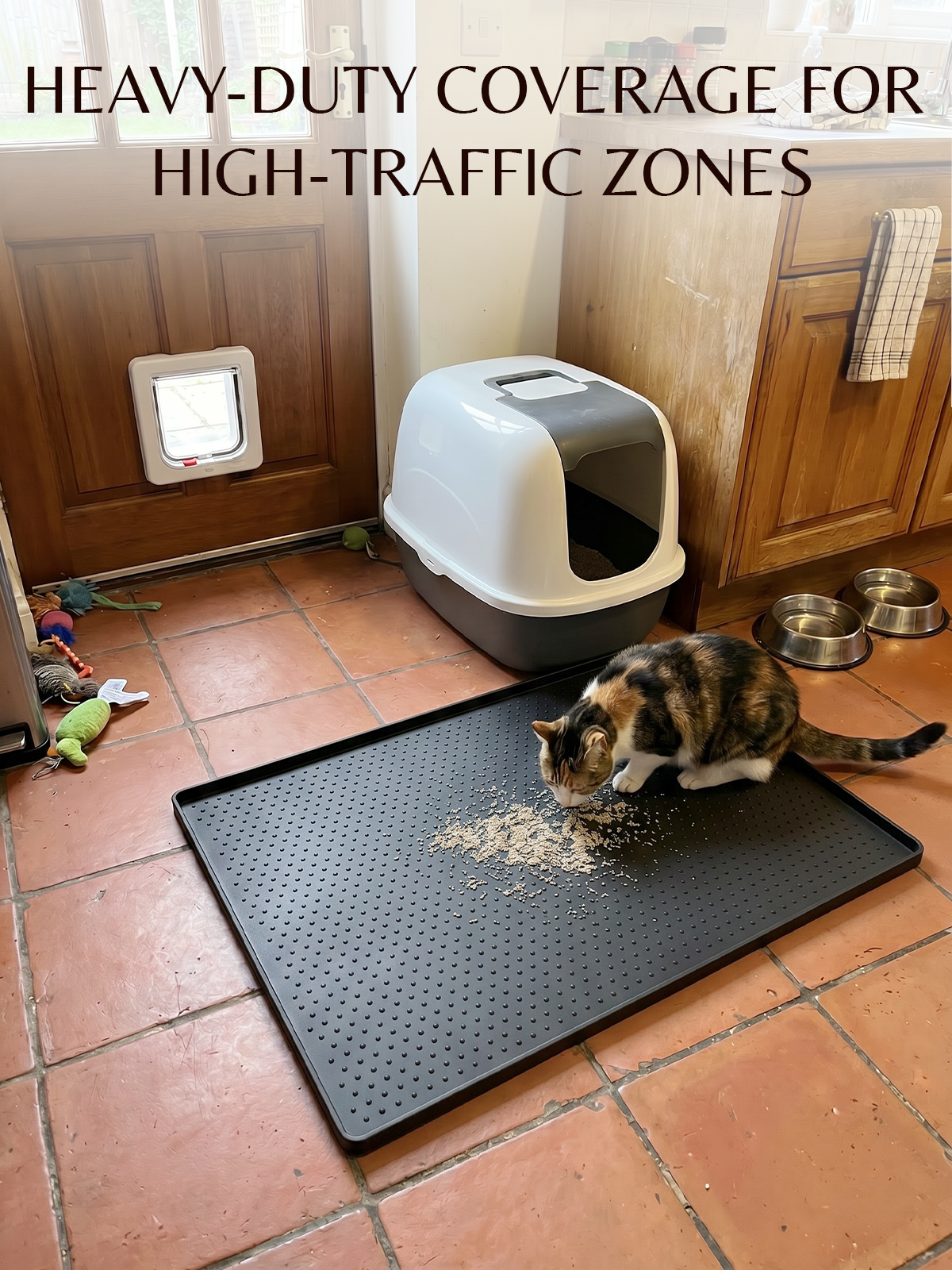 Furrybaby Silicone Polka Dot Cat Litter Mat