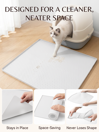 Furrybaby Silicone Polka Dot Cat Litter Mat