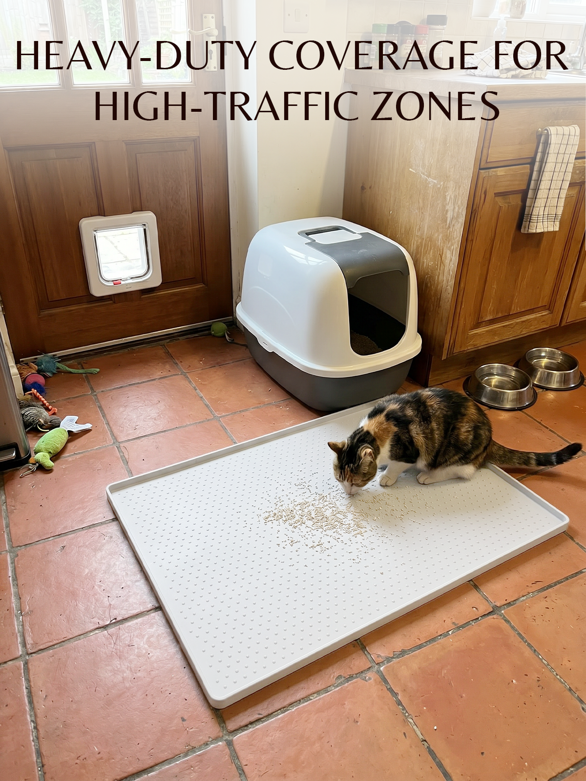 Furrybaby Silicone Polka Dot Cat Litter Mat