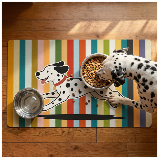 Furrybaby Rainbow Stripe Waterproof Dog & Cat Placemat