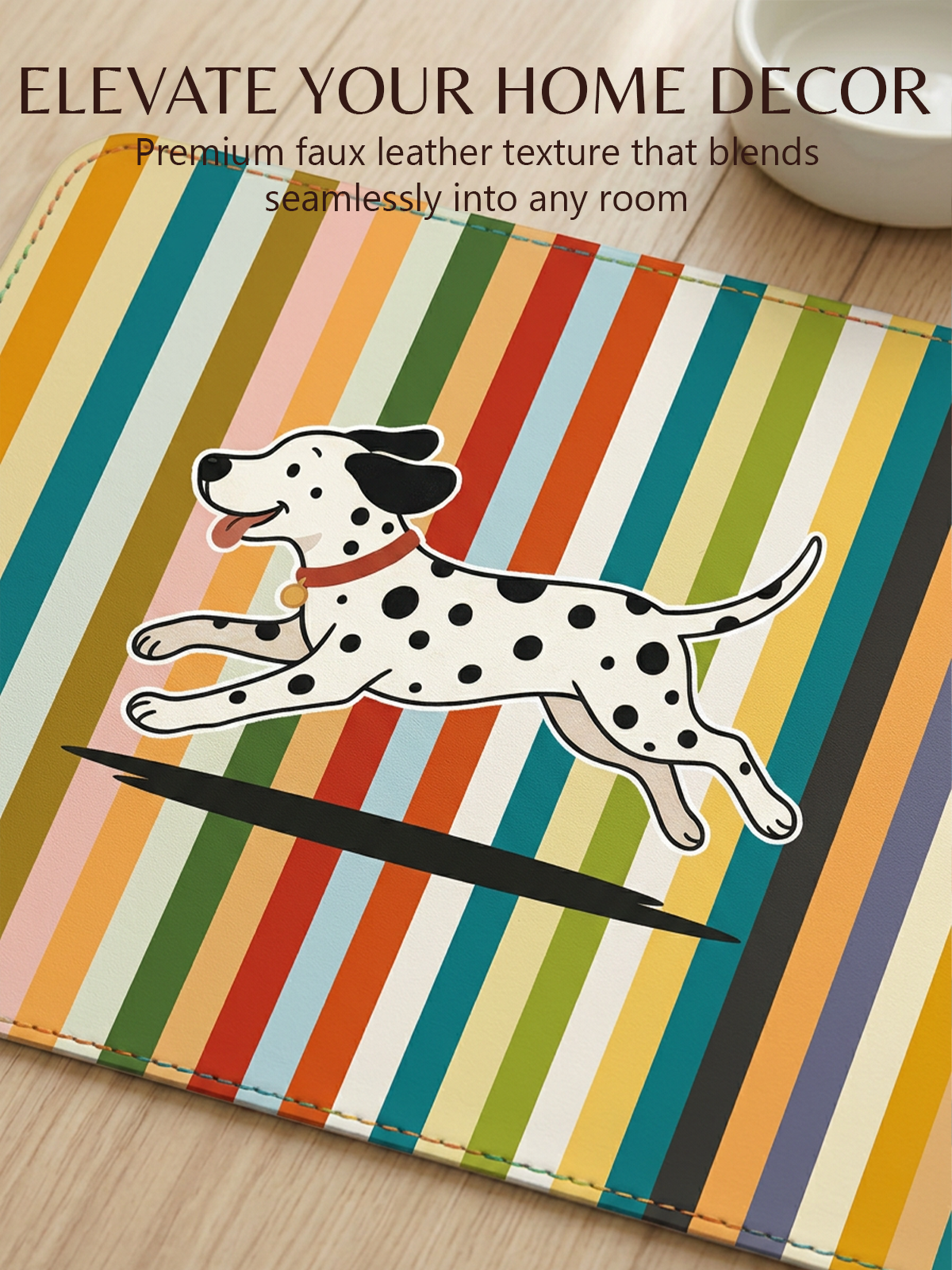 Furrybaby Rainbow Stripe Waterproof Dog & Cat Placemat