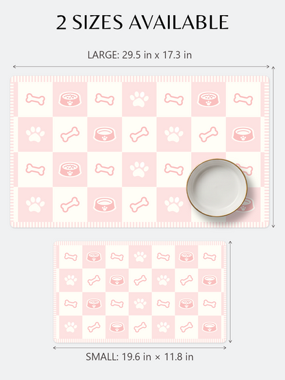Furrybaby Classic Checkerboard Waterproof Dog & Cat Placemat