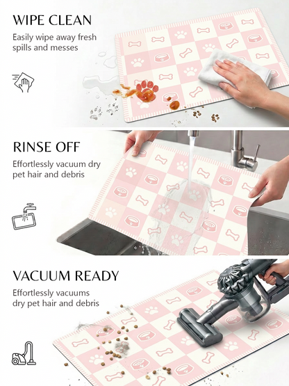 Furrybaby Classic Checkerboard Waterproof Dog & Cat Placemat