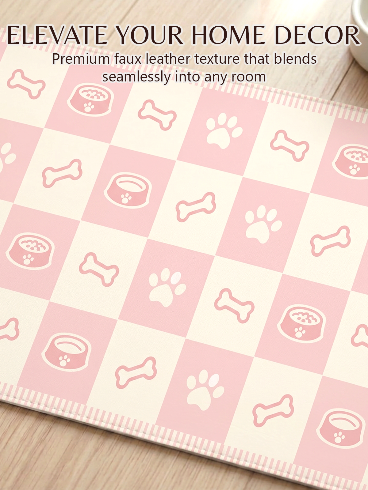 Furrybaby Classic Checkerboard Waterproof Dog & Cat Placemat